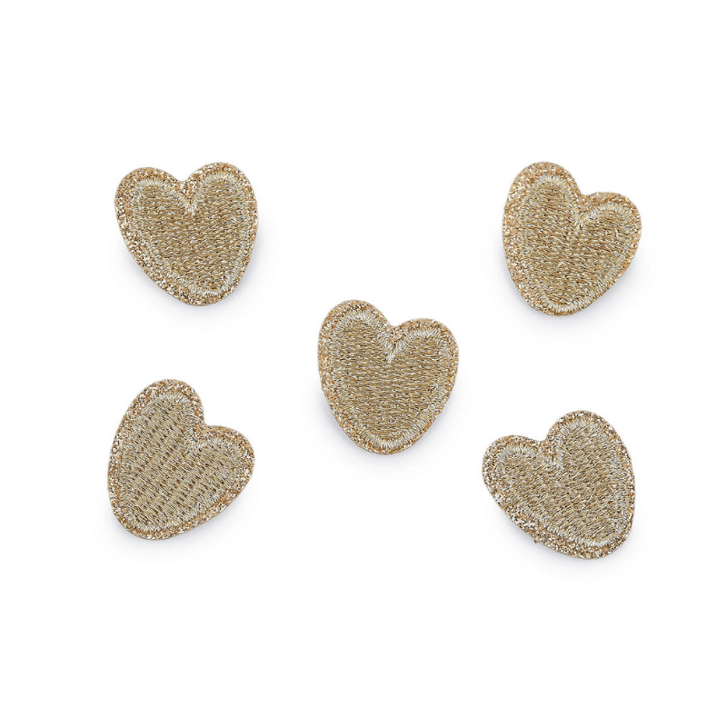 Dekoratīva piegludināma aplikācija 2,3x2,5cm – sirsniņas