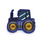 Dekoratīva piegludināma aplikācija – zils traktors