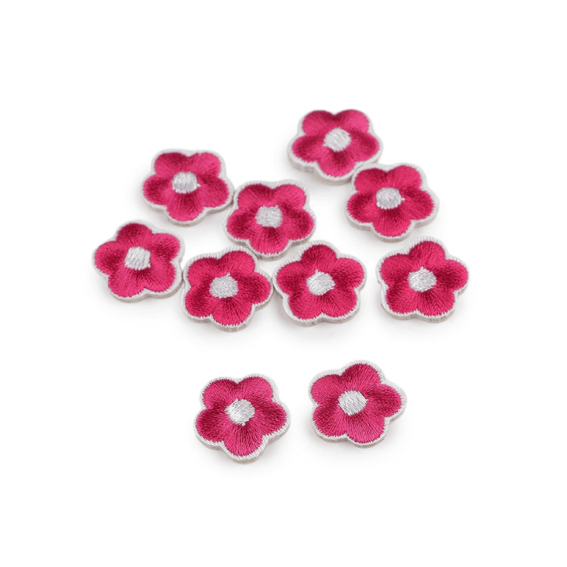 Decorative iron-on applique 1.8cm – flowers