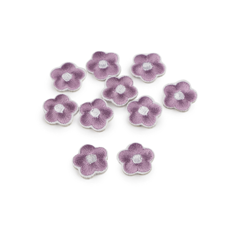 Decorative iron-on applique 1.8cm – flowers