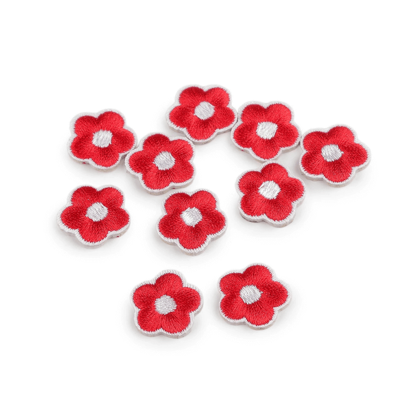 Decorative iron-on applique 1.8cm – flowers