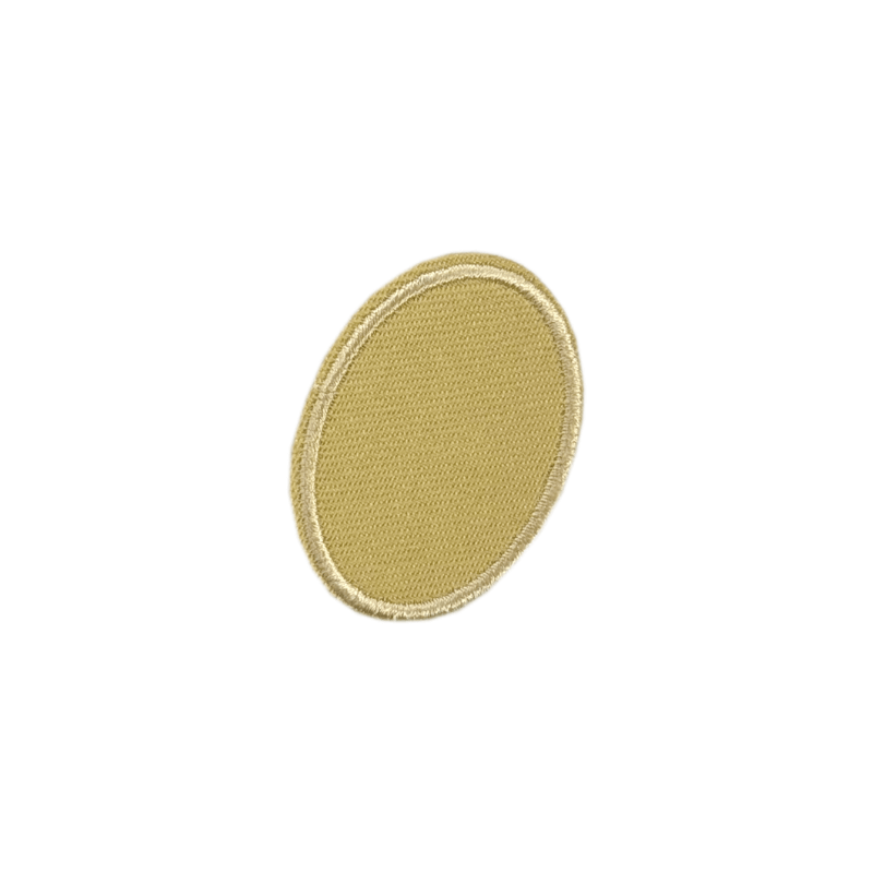 Decorative iron-on appliqué - oval 42x31mm