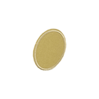 Decorative iron-on appliqué - oval 42x31mm