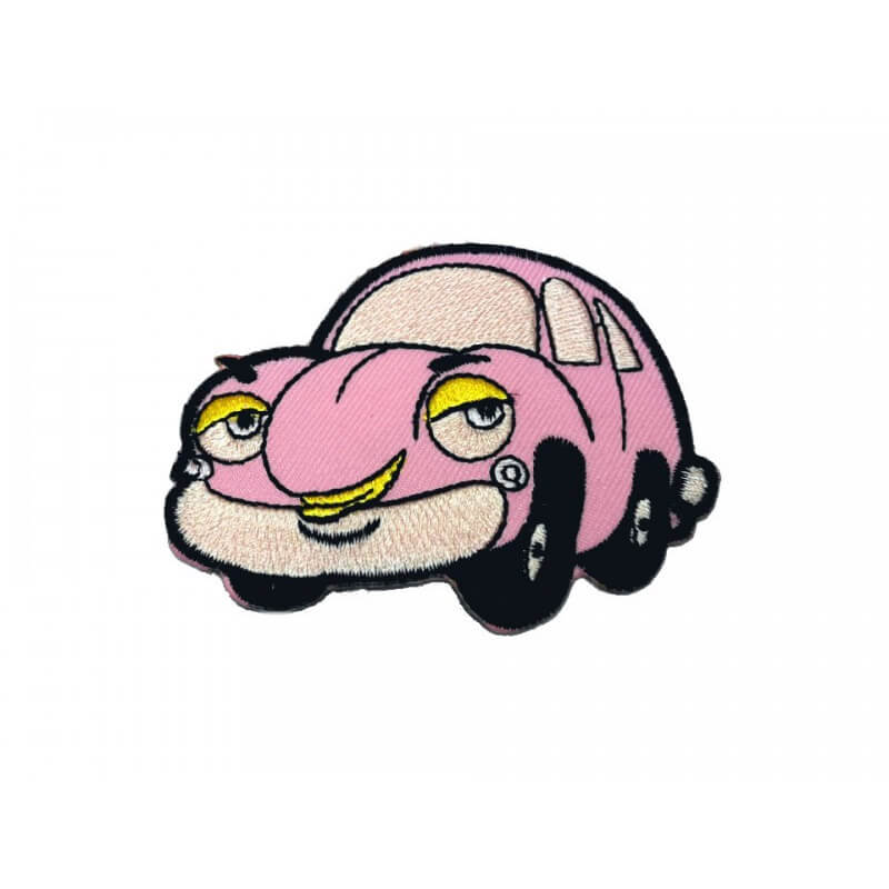 Decorative iron-on patch - car