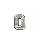 Decorative iron-on applique with sequins – number