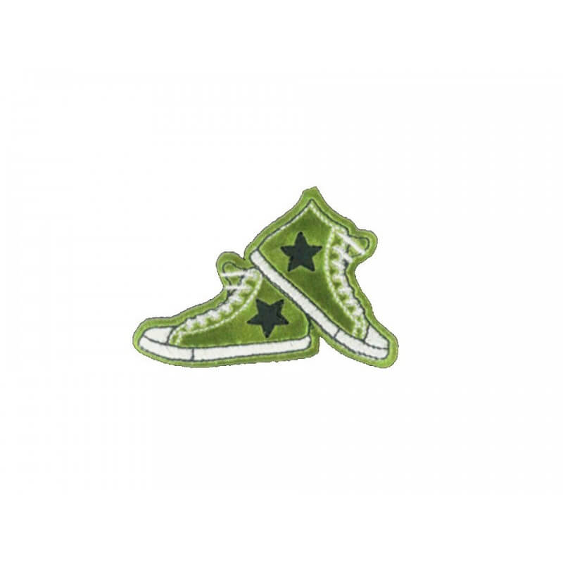 Decorative iron-on applique - shiny sneakers