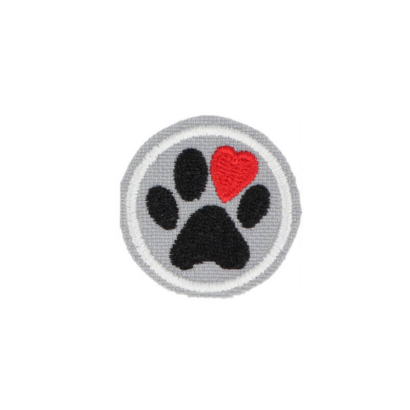 Decorative iron-on applique - paw