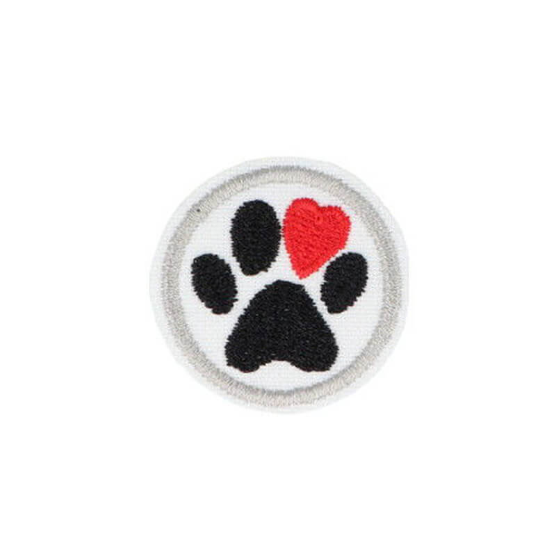 Decorative iron-on applique - paw