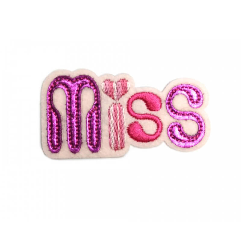 Decorative iron-on applique - Miss