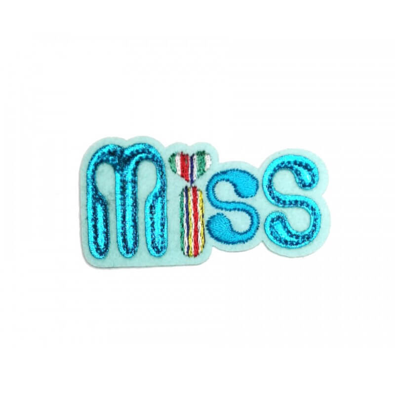 Decorative iron-on applique - Miss