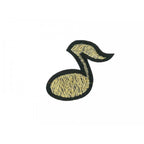 Decorative iron-on applique with glitter – musical note
