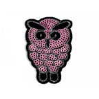 Decorative iron-on applique with sequins – owl