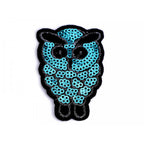 Decorative iron-on applique with sequins – owl