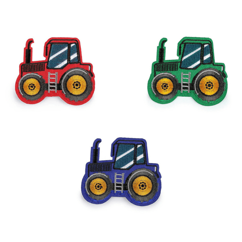 Dekoratīva piegludināma aplikācija – traktors