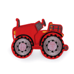 Dekoratīva piegludināma aplikācija 7,5x5,5cm – traktors
