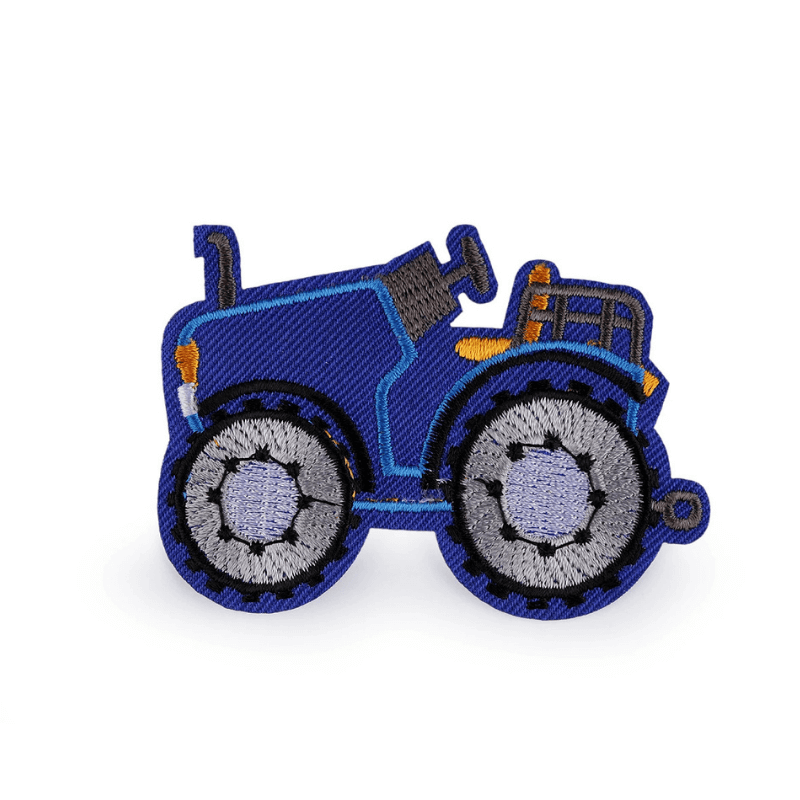Dekoratīva piegludināma aplikācija 7,5x5,5cm – traktors