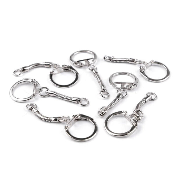 Metāla atslēgu riņķis ar aizdari Ø22mm