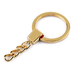 Metal key ring with chain Ø30mm