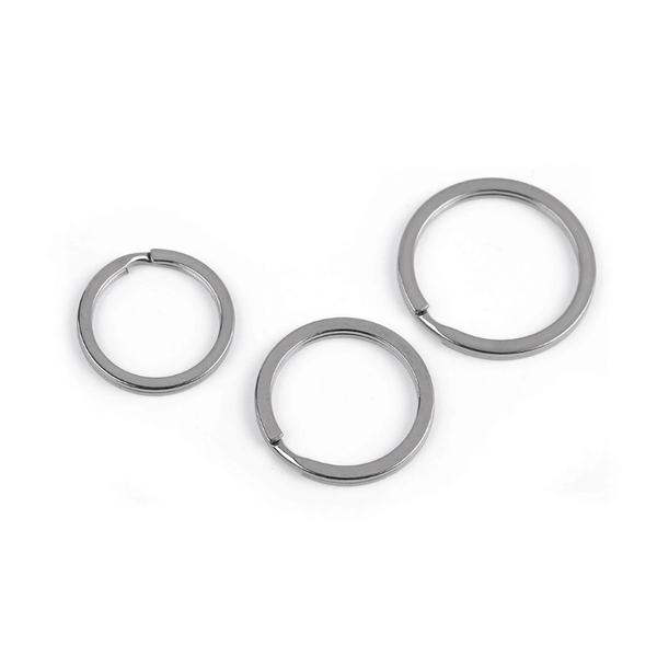 Ķirurģiskā tērauda atslēgu riņķis - plakans