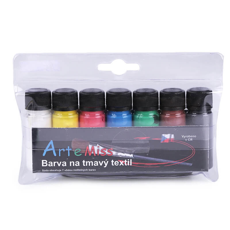 Fabric paints Art e Miss 7pcs. | 12g – for dark fabrics