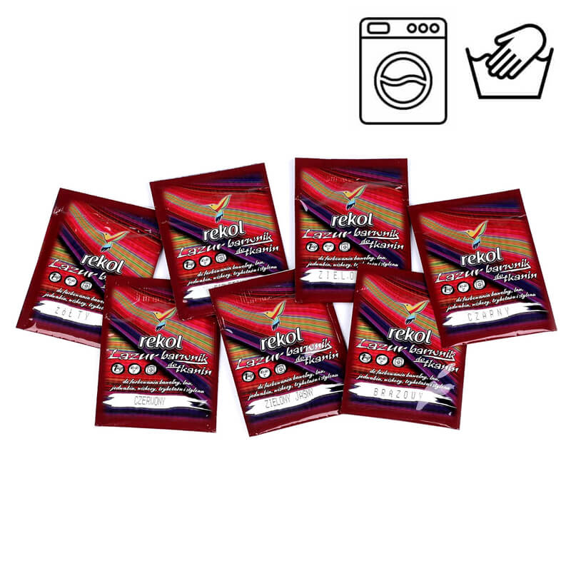 Auduma krāsa krāsošanai ar rokām un veļas mašīnā