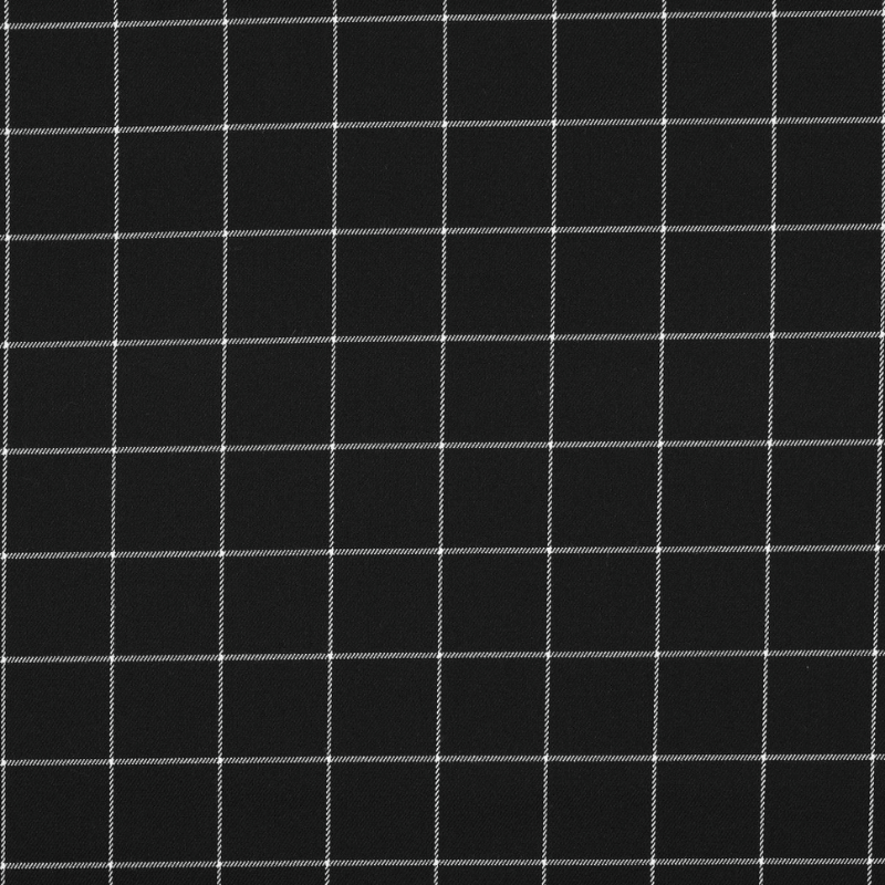 Apģērbu audums 145cm | 225g/m² – rūtains - melnbalts