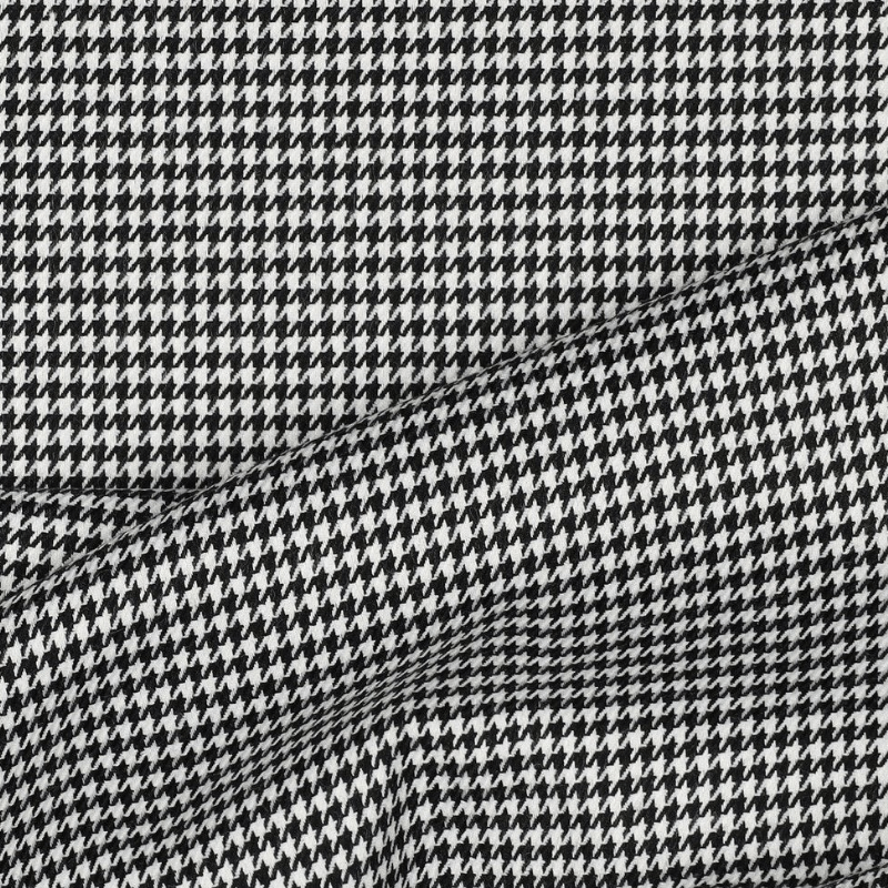 Apģērbu audums 145cm | 225g/m² - melnbalts