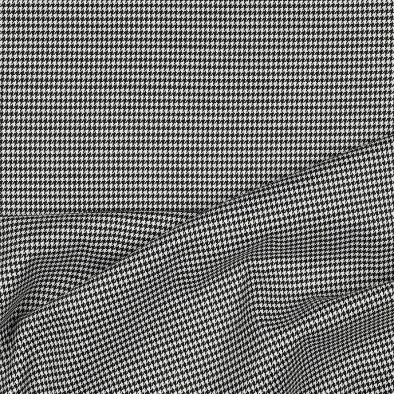 Clothing fabric 145cm | 225g/m² - black and white