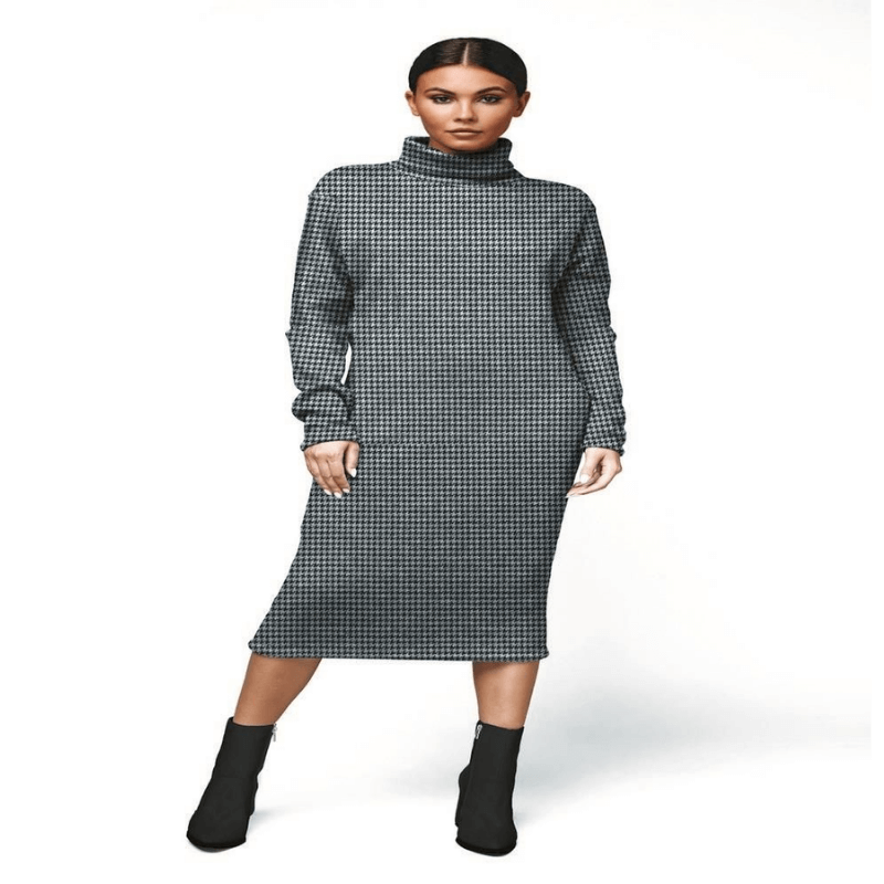 Clothing fabric 145cm | 225g/m² - black and white