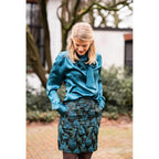 Garment fabric with jacquard pattern 130cm | 200g/m²