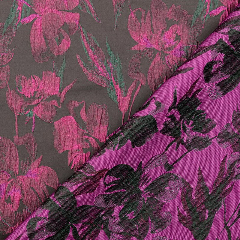 Garment fabric with jacquard pattern 130cm | 200g/m²