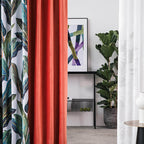 Night curtain fabric 280cm | 210g/m² – leaves