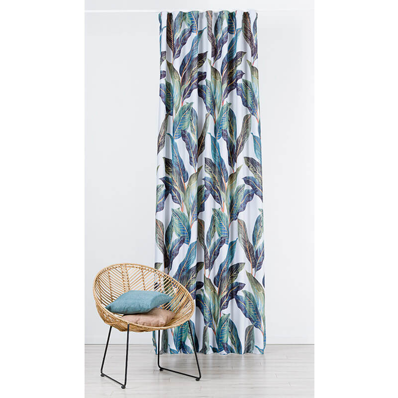 Night curtain fabric 280cm | 210g/m² – leaves