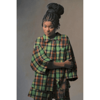 Flannel fabric 145cm | 150g/m² - checkered - green