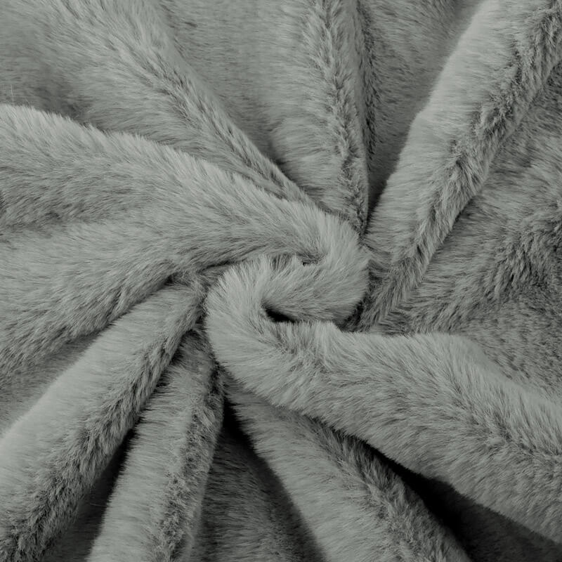 Mākslīgās kažokādas audums 150cm | 260g/m² - 6 pelēks