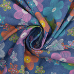 Cotton fabric 145cm | 125g/m² – flowers