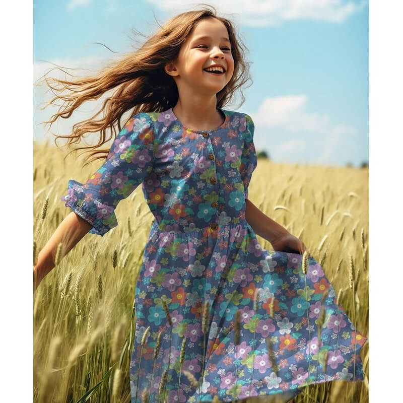 Cotton fabric 145cm | 125g/m² – flowers