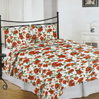 Cotton fabric 220cm | 147g/m² with a botanical poppy pattern