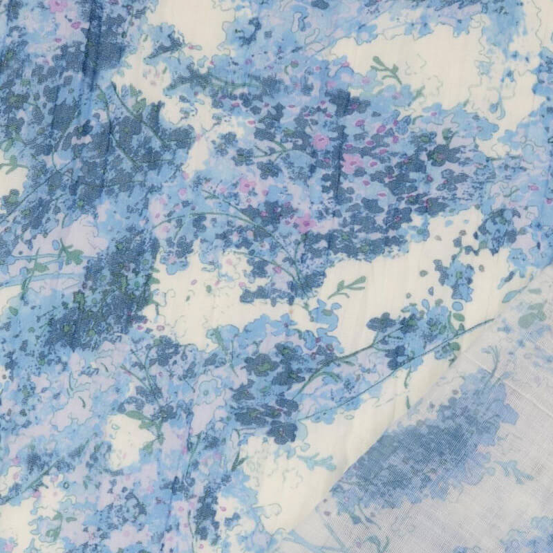 Cotton - polyester fabric 138cm | 80g/m² - floral pattern