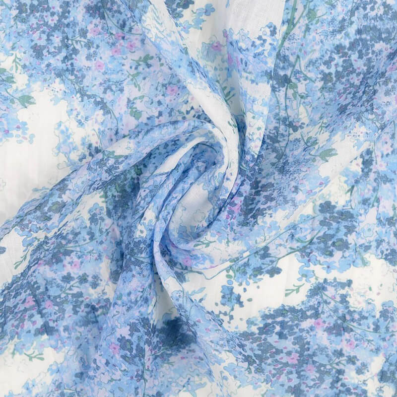Cotton - polyester fabric 138cm | 80g/m² - floral pattern