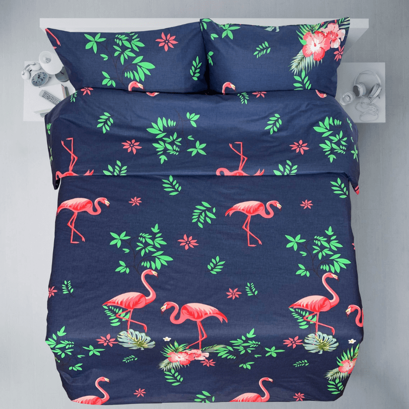 Pēdējais gabals - kokvilnas audums 220x190cm | 146g/m² – flamingo