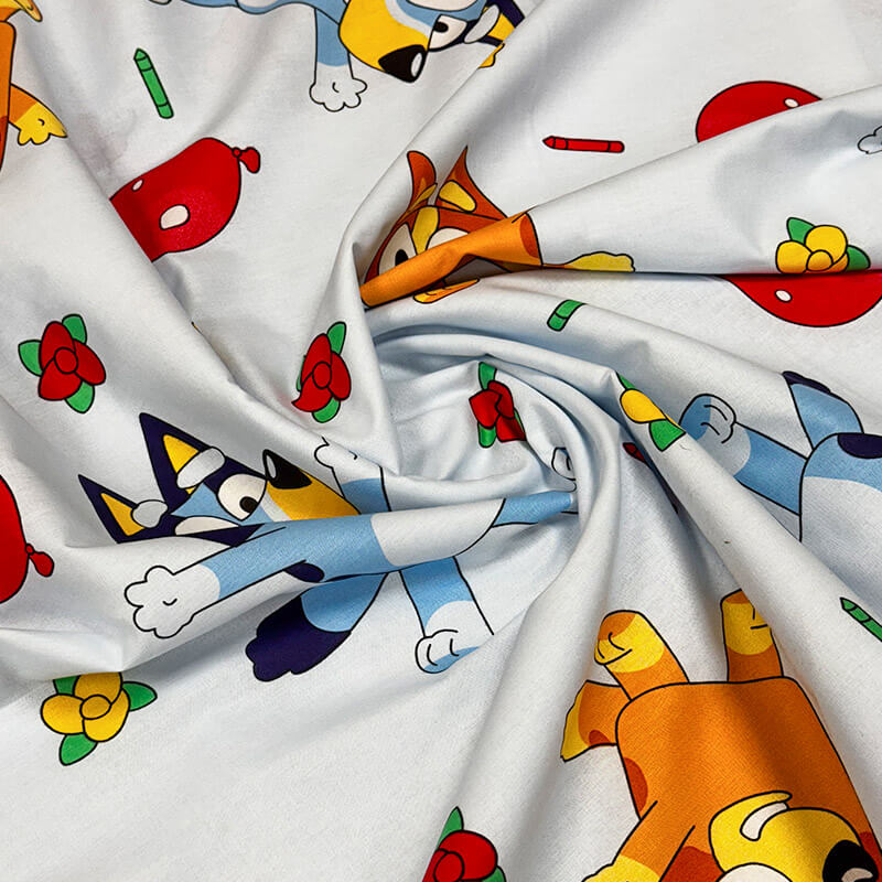 Cotton fabric 220cm | 146g/m² – Bluey