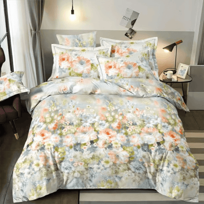 100% kokvilnas audums 220cm | 130g/m² – pludināti ziedi