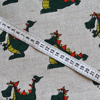 Cotton - linen fabric 150cm - dragon