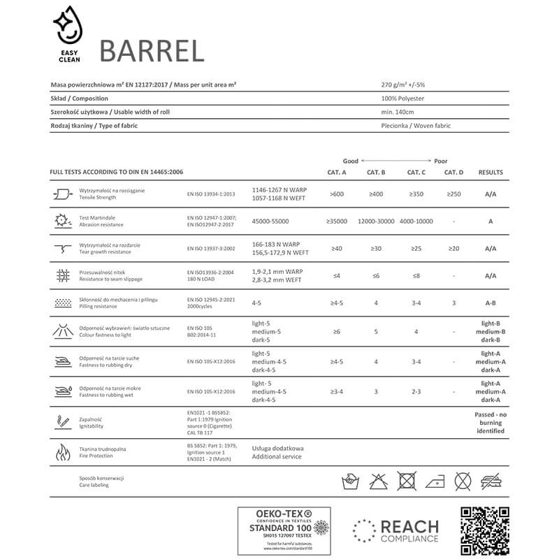 Mēbeļu audums Barrel