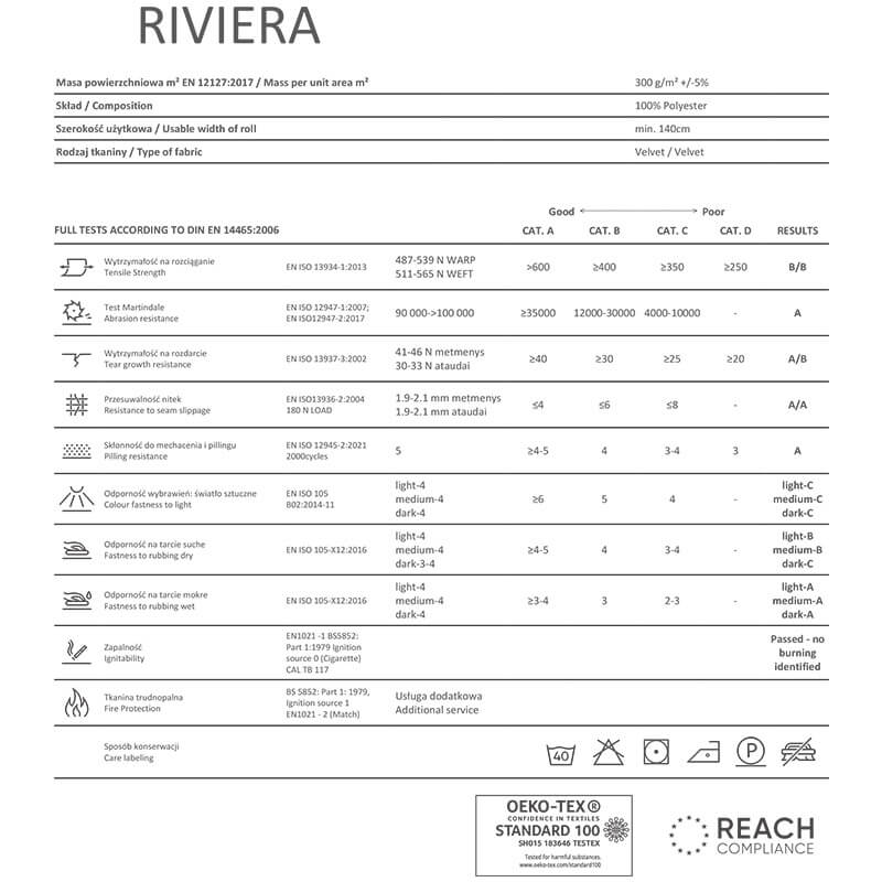Samta mēbeļu audumi Riviera