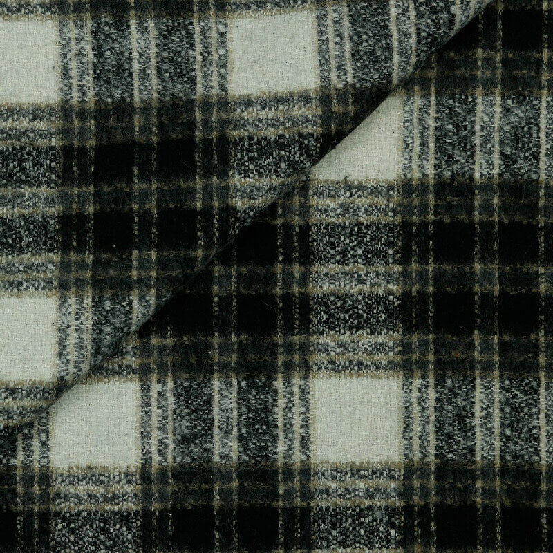 Mēteļa audums 150cm | 320g/m² - Rūtains