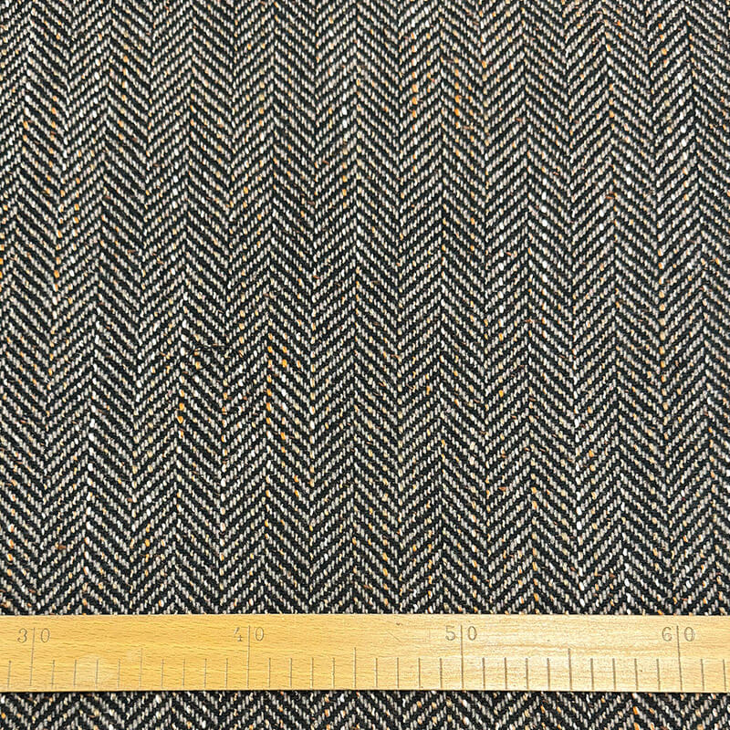 Mēteļu audums 148cm | 380g/m²- skujiņa - pelēkbrūns