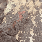 Embroidered lace fabric 130cm