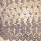 Embroidered lace fabric 130cm